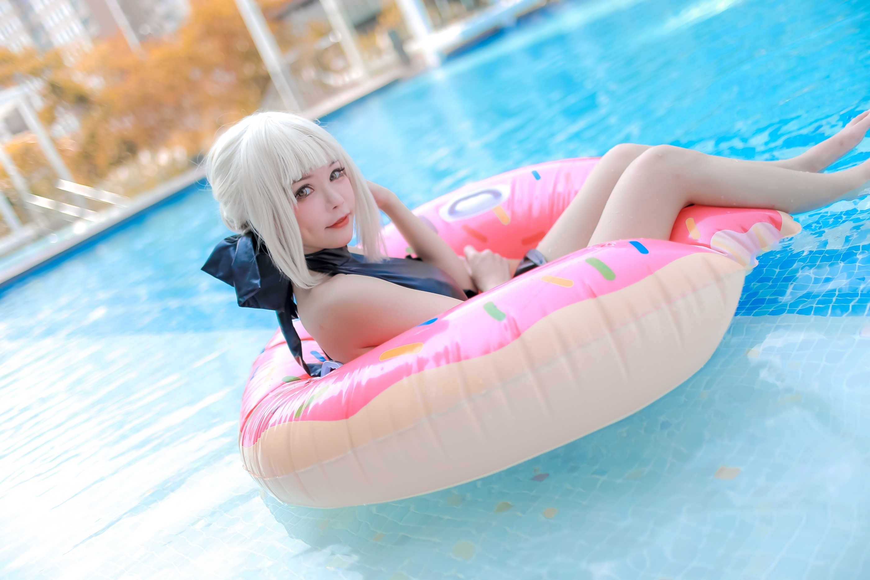 图片[1]-Kitkat Cosplay 9 – NO.009 Saber Alter Swim Suit [29P]-XikXak